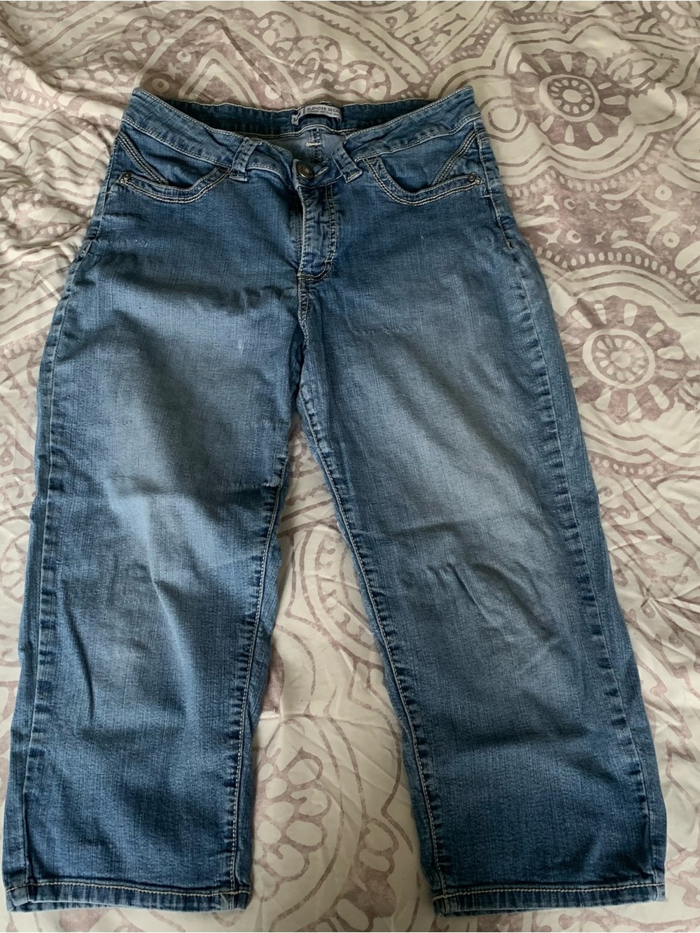 lees capris Blue Denim Jeans